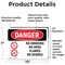 Signmission No Smoking No Open Flames No Sparks Danger Sign, Vinyl Decal, 10in W x 7in L, 2PK OS-2PACK-DS-D-710-L-1492 - alternate 7